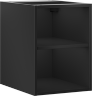 Mexen Box-A otvorená skrinka s poličkou 35 cm, čierna matná - 91AX2-0350-470-0-71