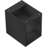 Mexen Box-A otvorená skrinka s poličkou 35 cm, čierna matná - 91AX2-0350-470-0-71