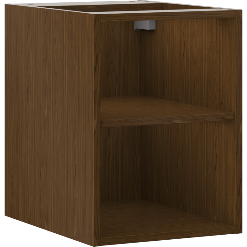 Mexen Box-A otvorená skrinka s policou 35 cm, orech - 91AX2-0350-470-0-86