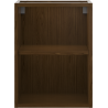 Mexen Box-A otvorená skrinka s policou 35 cm, orech - 91AX2-0350-470-0-86