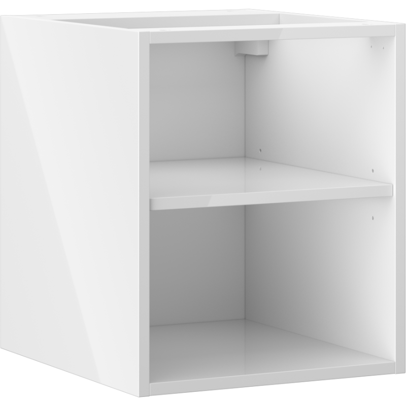 Mexen Box-A otvorená skrinka s policou 35 cm, biely lesk - 91AX2-0400-470-0-00