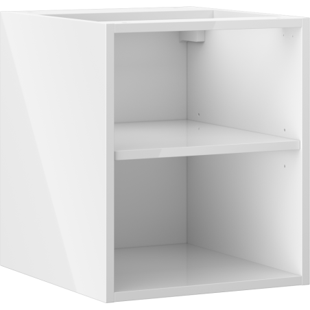 Mexen Box-A otvorená skrinka s policou 35 cm, biely lesk - 91AX2-0400-470-0-00