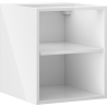 Mexen Box-A otvorená skrinka s policou 35 cm, biely lesk - 91AX2-0400-470-0-00