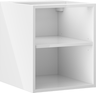 Mexen Box-A otvorená skrinka s policou 35 cm, biely lesk - 91AX2-0400-470-0-00