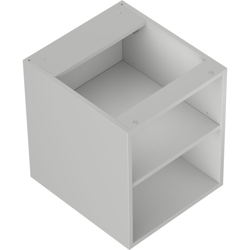 Mexen Box-A otvorená skrinka s policou 40 cm, šedá matná - 91AX2-0400-470-0-62