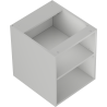 Mexen Box-A otvorená skrinka s policou 40 cm, šedá matná - 91AX2-0400-470-0-62