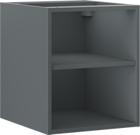 Mexen Box-A otvorená skrinka s poličkou 40 cm, grafit mat - 91AX2-0400-470-0-66