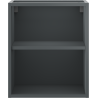 Mexen Box-A otvorená skrinka s poličkou 40 cm, grafit matný - 91AX2-0400-470-0-66