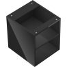 Mexen Box-A otvorená skrinka s poličkou 40 cm, čierny lesk - 91AX2-0400-470-0-70