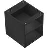 Mexen Box-A otvorená skrinka s poličkou 40 cm, čierna matná - 91AX2-0400-470-0-71
