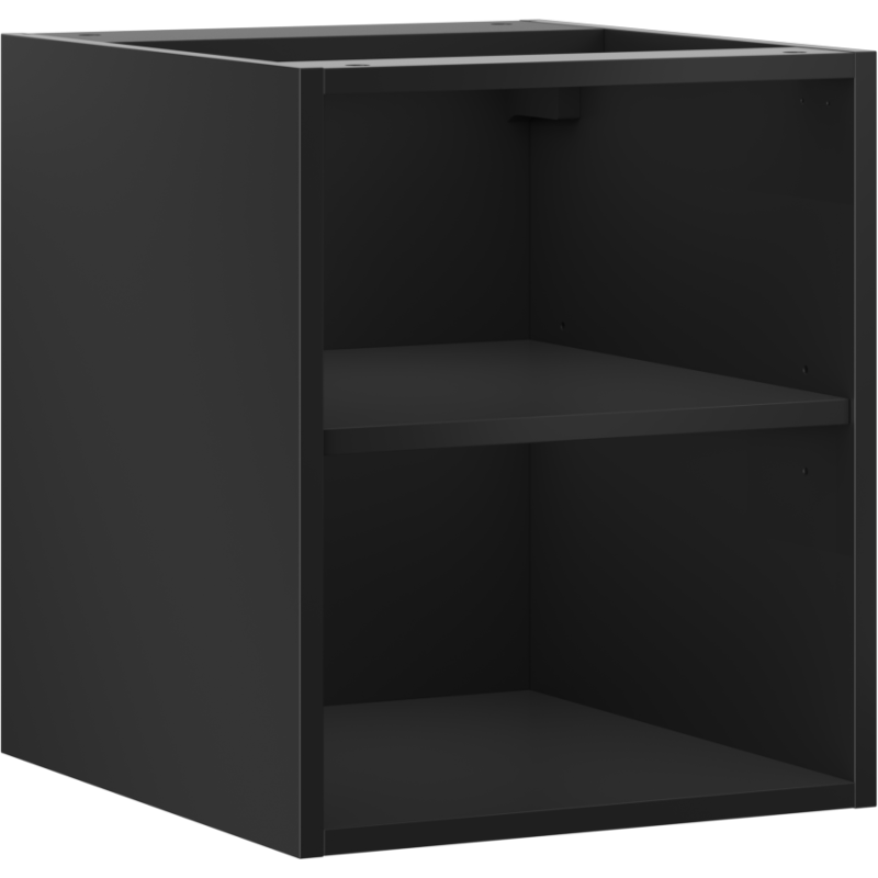 Mexen Box-A otvorená skrinka s poličkou 40 cm, čierna matná - 91AX2-0400-470-0-71