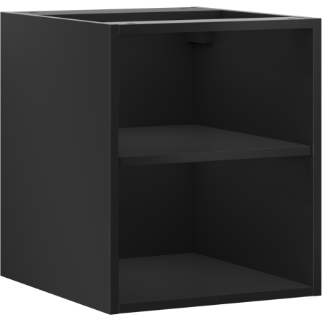 Mexen Box-A otvorená skrinka s poličkou 40 cm, čierna matná - 91AX2-0400-470-0-71