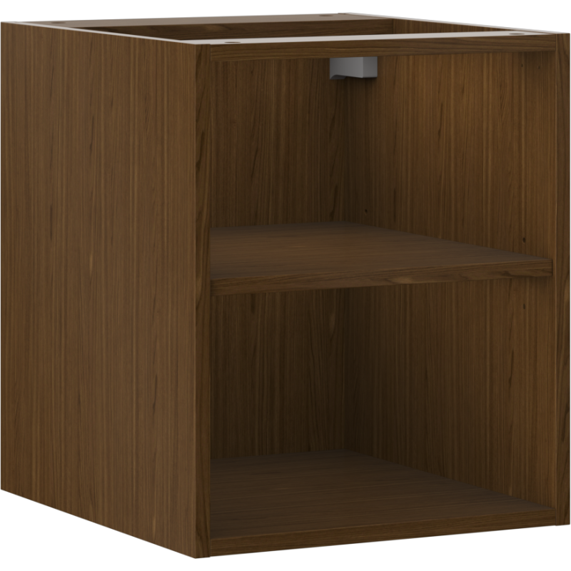 Mexen Box-A otvorená skrinka s policou 40 cm, orech - 91AX2-0400-470-0-86