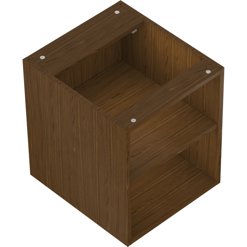 Mexen Box-A otvorená skrinka s policou 40 cm, orech - 91AX2-0400-470-0-86