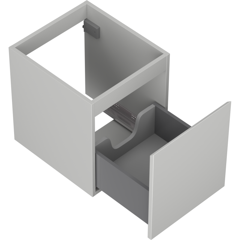 Mexen Orio kúpeľňová skrinka pod umývadlo 40 cm, 1 zásuvka, sivá matná - 91A10-04047-1-BF62