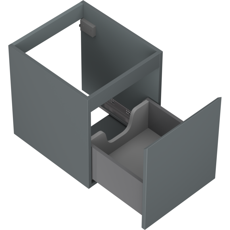 Mexen Orio kúpeľňová skrinka pod umývadlo 40 cm, 1 zásuvka, matná grafitová - 91A10-04047-1-BF66