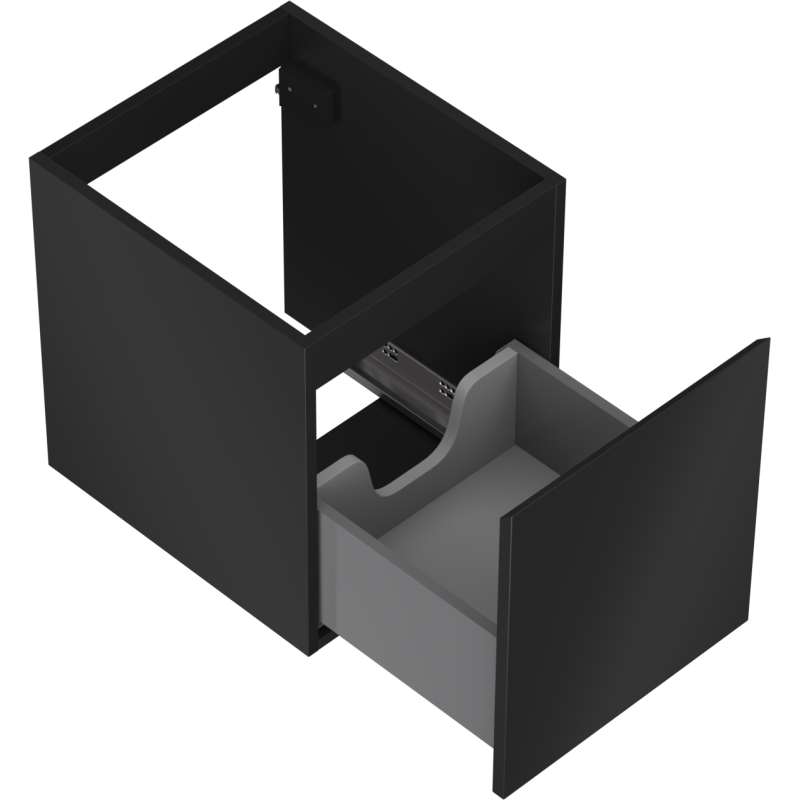 Mexen Orio kúpeľňová skrinka pod umývadlo 40 cm, 1 zásuvka, čierna matná - 91A10-04047-1-BF71