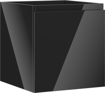 Mexen Orio kúpeľňová skrinka pod umývadlo 45 cm, 1 zásuvka, čierny lesk - 91A10-04547-1-BF70