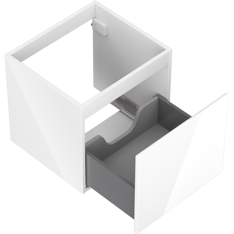 Mexen Orio skrinka pod umývadlo 50 cm, 1 zásuvka, biela lesk - 91A10-05047-1-BF00