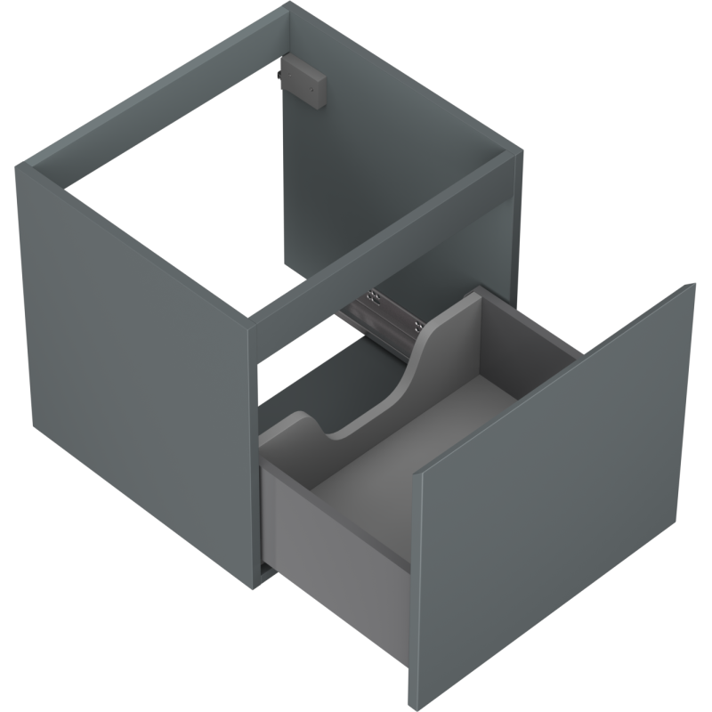 Mexen Orio kúpeľňová skrinka pod umývadlo 50 cm, 1 zásuvka, grafit mat - 91A10-05047-1-BF66