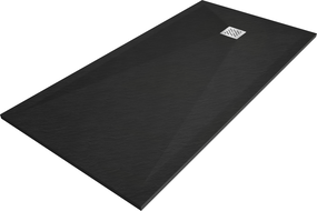 Mexen Stone+ obdĺžniková kompozitná vanička 160 x 90 cm, čierna - 44709016