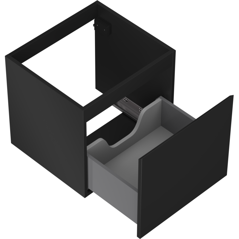 Mexen Orio kúpeľňová skrinka pod umývadlo 50 cm, 1 zásuvka, čierna matná - 91A10-05047-1-BF71