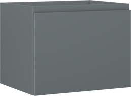 Mexen Orio kúpeľňová skrinka pod umývadlo 60 cm, 1 zásuvka, grafit mat - 91A10-06047-1-BF66