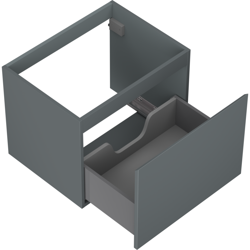 Mexen Orio kúpeľňová skrinka pod umývadlo 60 cm, 1 zásuvka, grafit matný - 91A10-06047-1-BF66