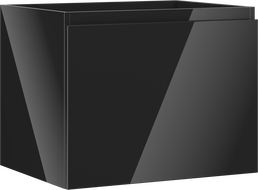 Mexen Orio kúpeľňová skrinka pod umývadlo 60 cm, 1 zásuvka, čierny lesk - 91A10-06047-1-BF70
