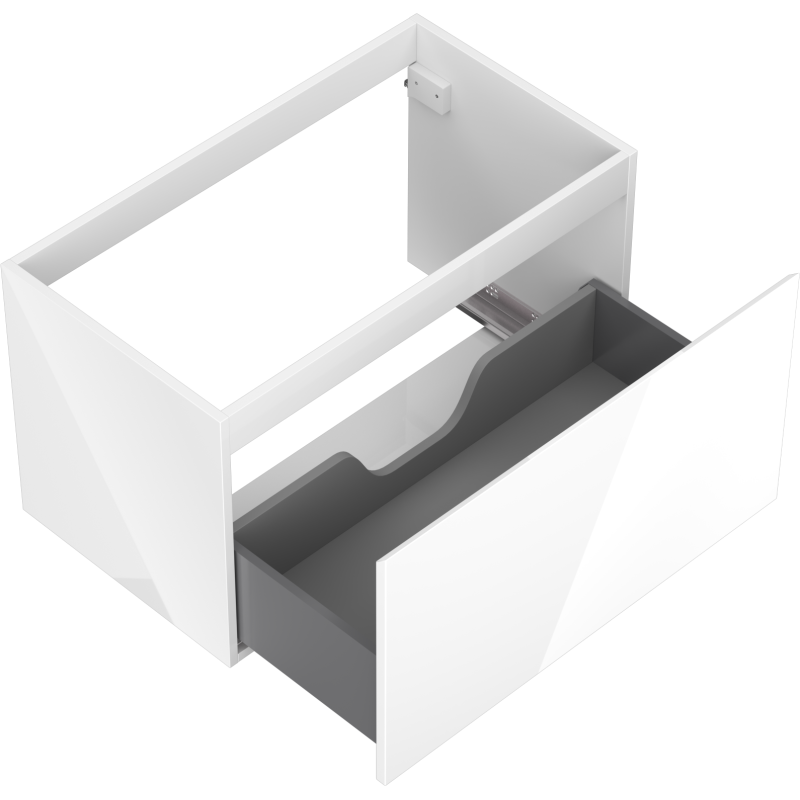 Mexen Orio kúpeľňová skrinka pod umývadlo 80 cm, 1 zásuvka, biely lesk - 91A10-08047-1-BF00