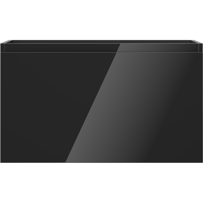 Mexen Orio kúpeľňová skrinka pod umývadlo 80 cm, 1 zásuvka, čierny lesk - 91A10-08047-1-BF70