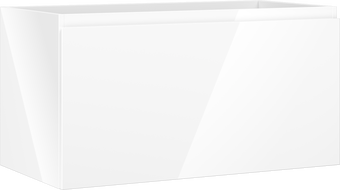 Mexen Orio kúpeľňová skrinka pod umývadlo 90 cm, 1 zásuvka, biely lesk - 91A10-09047-1-BF00