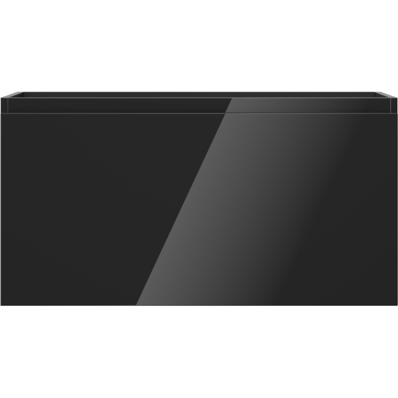 Mexen Orio kúpeľňová skrinka pod umývadlo 90 cm, 1 zásuvka, čierny lesk - 91A10-09047-1-BF70