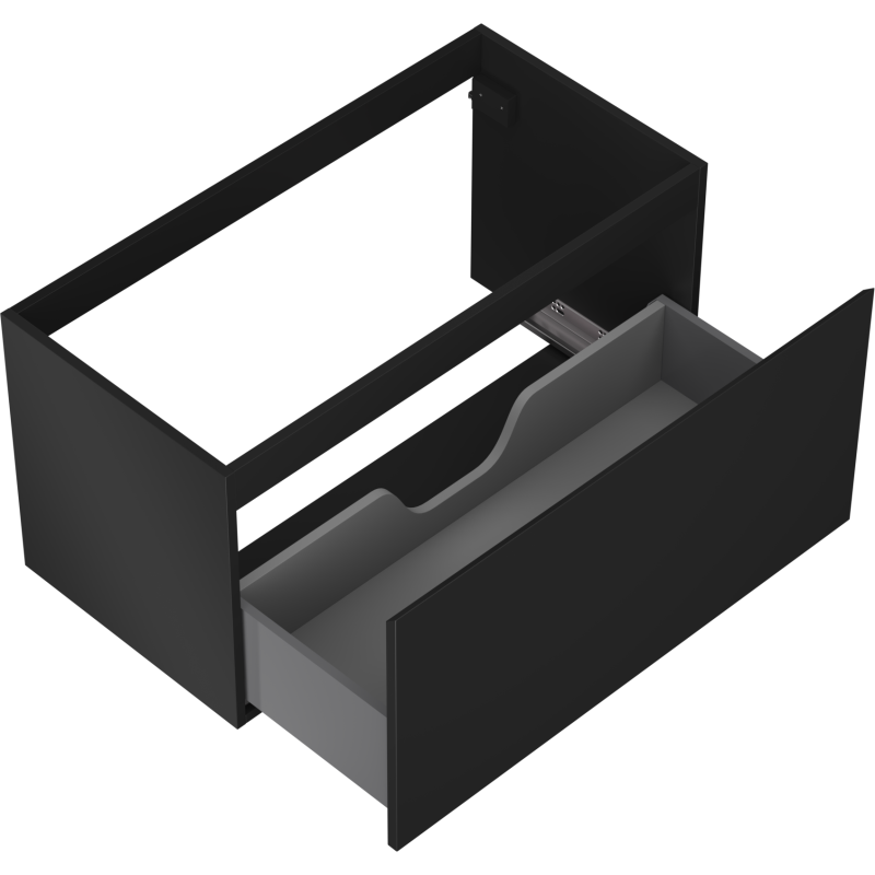 Mexen Orio kúpeľňová skrinka pod umývadlo 90 cm, 1 zásuvka, čierna matná - 91A10-09047-1-BF71