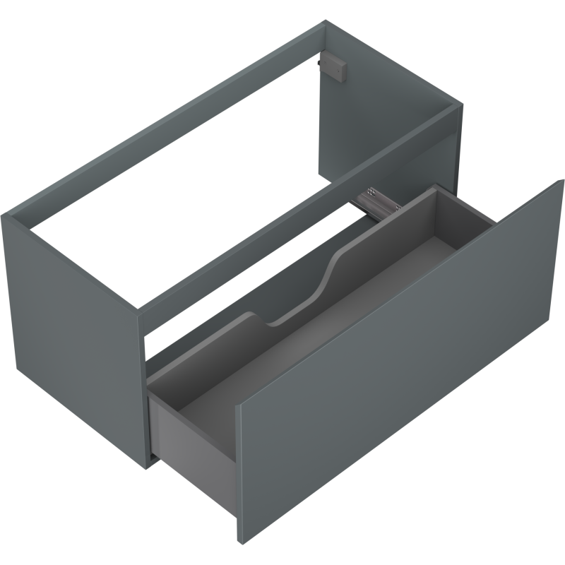 Mexen Orio kúpeľňová skrinka pod umývadlom 100 cm, 1 zásuvka, grafitová matná - 91A10-10047-1-BF66