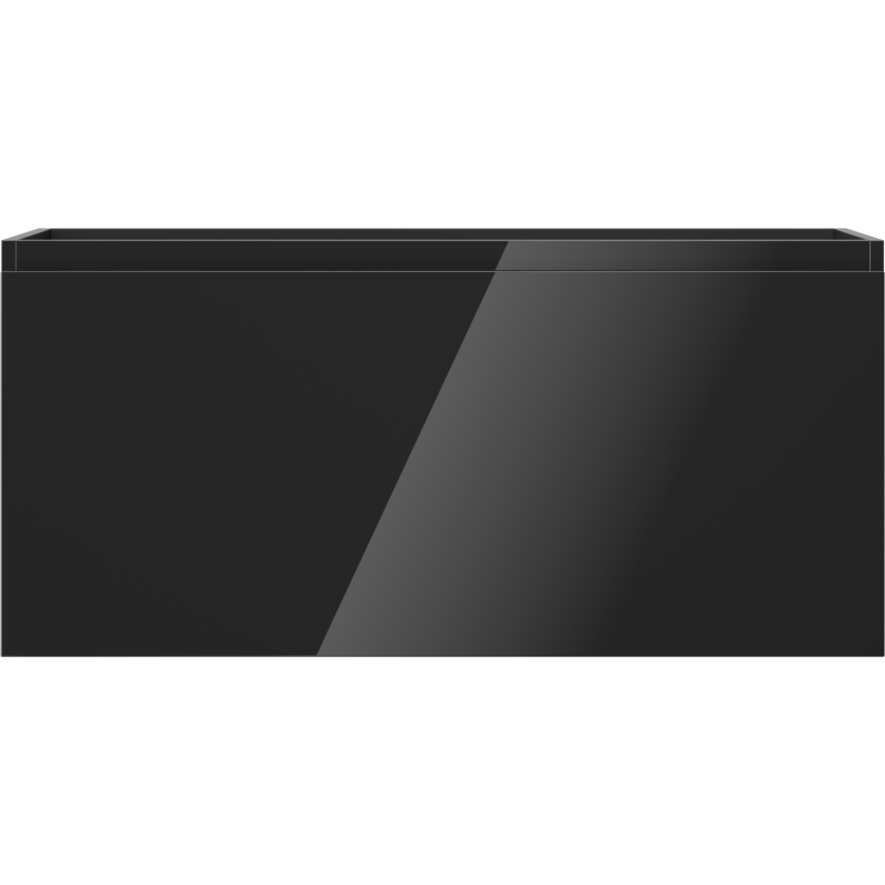 Mexen Orio kúpeľňová skrinka pod umývadlo 100 cm, 1 zásuvka, čierny lesk - 91A10-10047-1-BF70