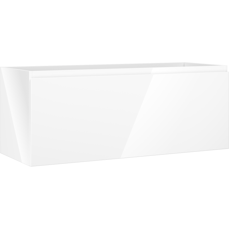 Mexen Orio kúpeľňová skrinka pod umývadlo 120 cm, 1 zásuvka, biely lesk - 91A10-12047-1-BF00