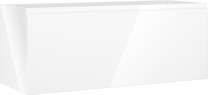 Mexen Orio kúpeľňová skrinka pod umývadlo 120 cm, 1 zásuvka, biely lesk - 91A10-12047-1-BF00