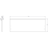 Mexen Orio kúpeľňová skrinka pod umývadlo 120 cm, 1 zásuvka, grafit mat - 91A10-12047-1-BF66