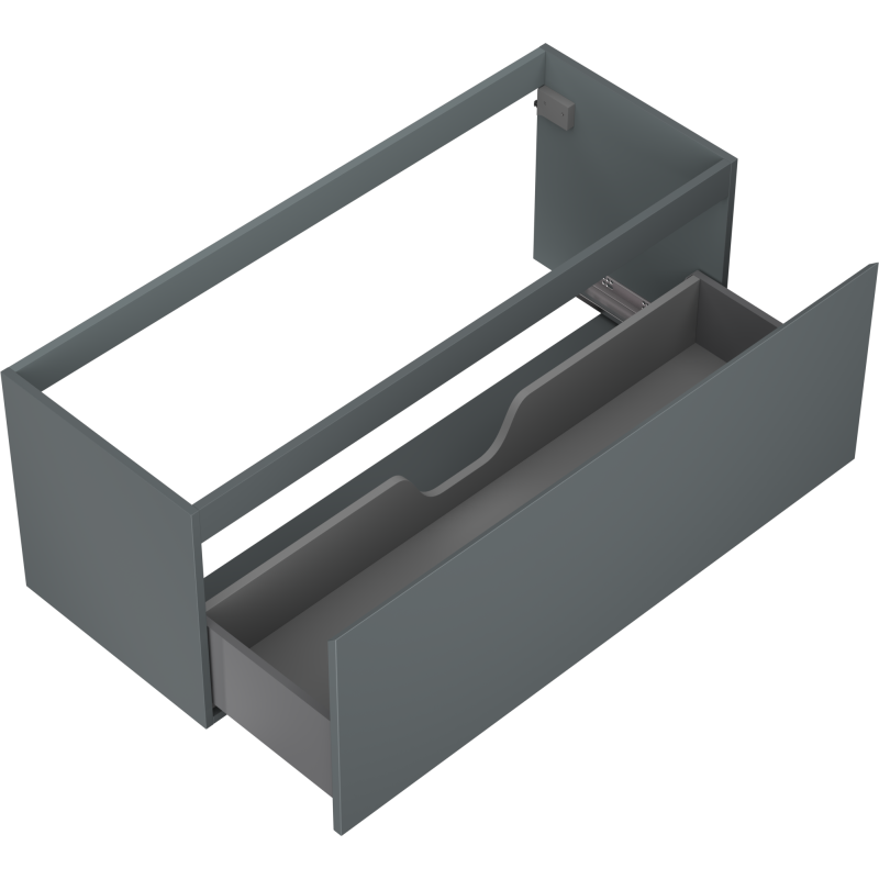 Mexen Orio kúpeľňová skrinka pod umývadlo 120 cm, 1 zásuvka, grafit mat - 91A10-12047-1-BF66