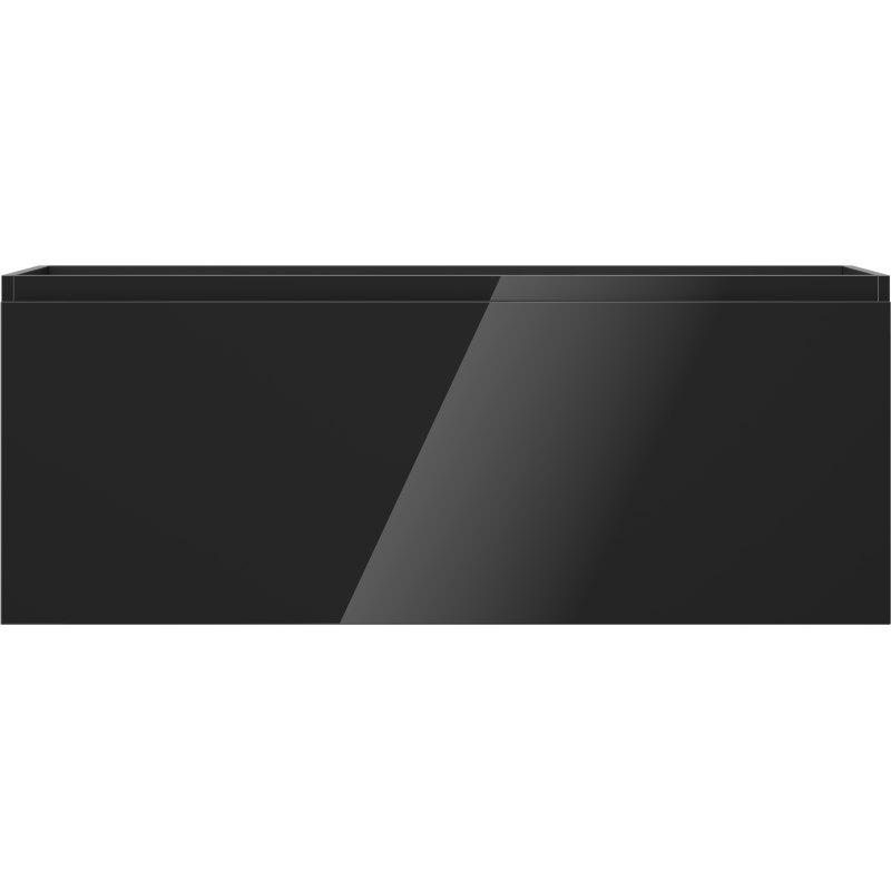 Mexen Orio kúpeľňová skrinka pod umývadlo 120 cm, 1 zásuvka, čierny lesk - 91A10-12047-1-BF70