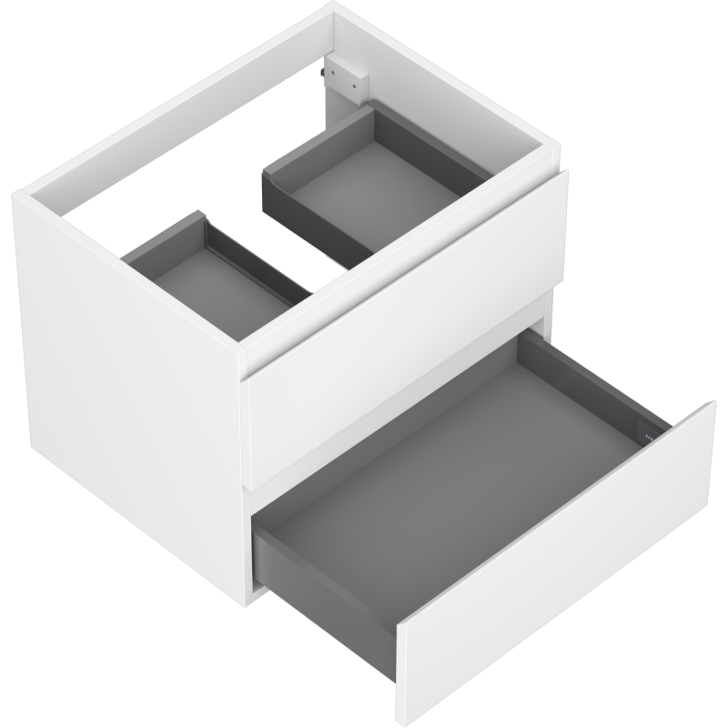 Mexen Orio kúpeľňová skrinka pod umývadlo 60 cm, 2 zásuvky, biela matná - 91A10-06047-2-BFF01