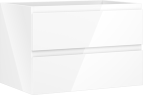 Mexen Orio kúpeľňová skrinka pod umývadlo 70 cm, 2 zásuvky, biely lesk - 91A10-07047-2-BFF00