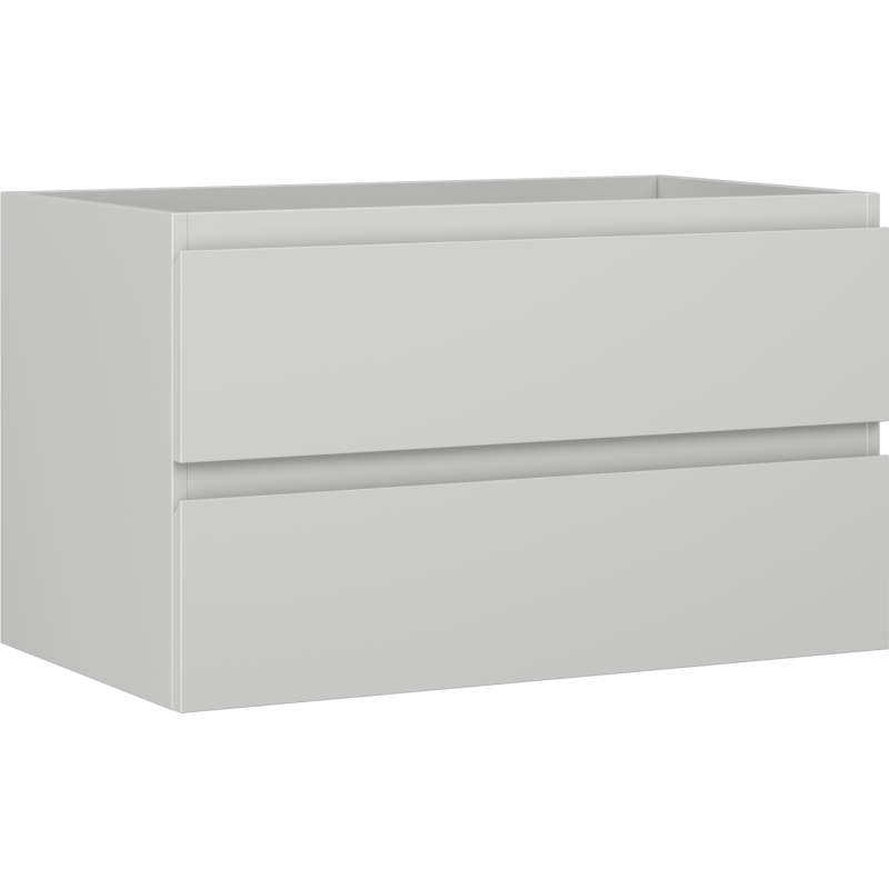 Mexen Orio kúpeľňová skrinka pod umývadlo 80 cm, 2 zásuvky, sivá matná - 91A10-08047-2-BFF62