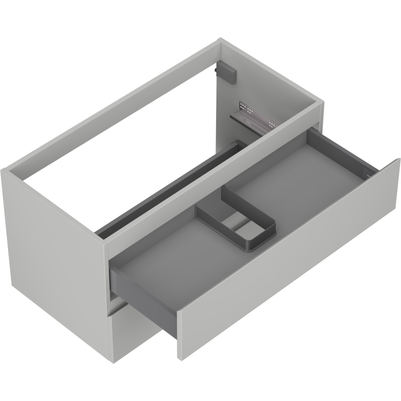 Mexen Orio kúpeľňová skrinka pod umývadlo 90 cm, 2 zásuvky, šedá matná - 91A10-09047-2-BFF62