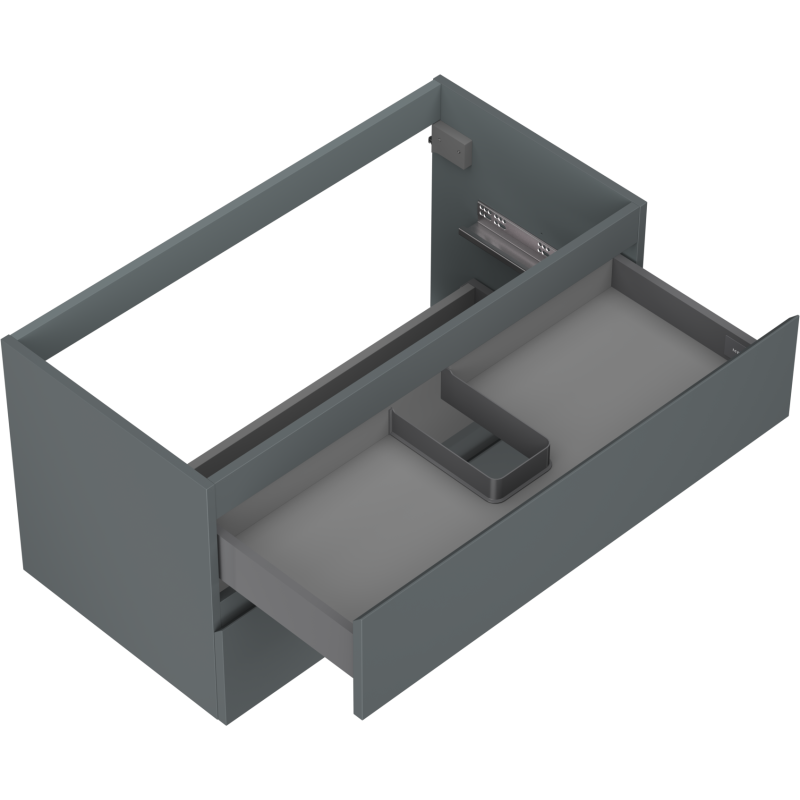 Mexen Orio kúpeľňová skrinka pod umývadlo 90 cm, 2 zásuvky, grafit mat - 91A10-09047-2-BFF66