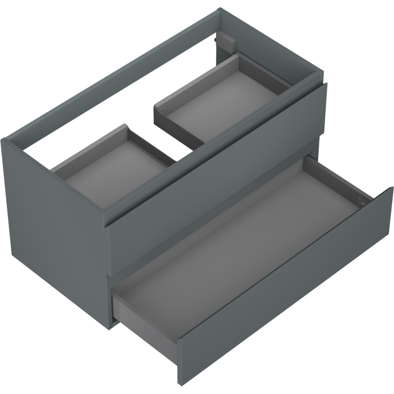 Mexen Orio kúpeľňová skrinka pod umývadlo 90 cm, 2 zásuvky, grafit mat - 91A10-09047-2-BFF66