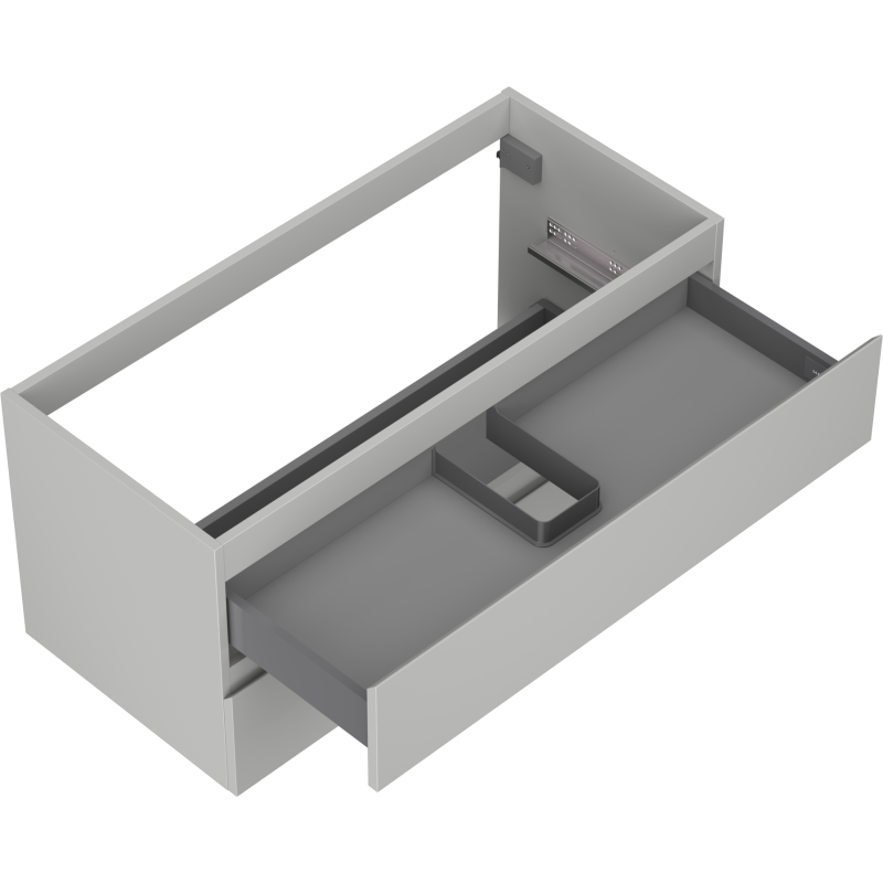 Mexen Orio kúpeľňová skrinka pod umývadlo 100 cm, 2 zásuvky, sivá matná - 91A10-10047-2-BFF62
