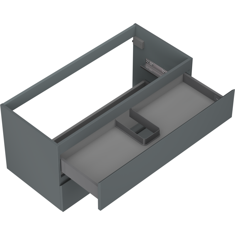 Mexen Orio kúpeľňová skrinka pod umývadlo 100 cm, 2 zásuvky, grafitová matná - 91A10-10047-2-BFF66