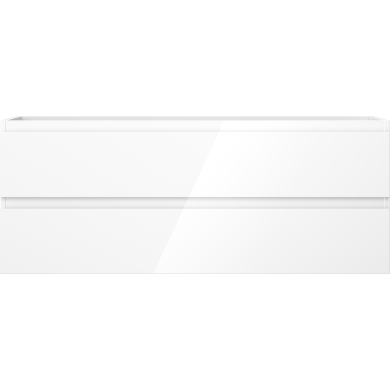 Mexen Orio kúpeľňová skrinka pod umývadlo 120 cm, 2 zásuvky, biely lesk - 91A10-12047-2-BFF00